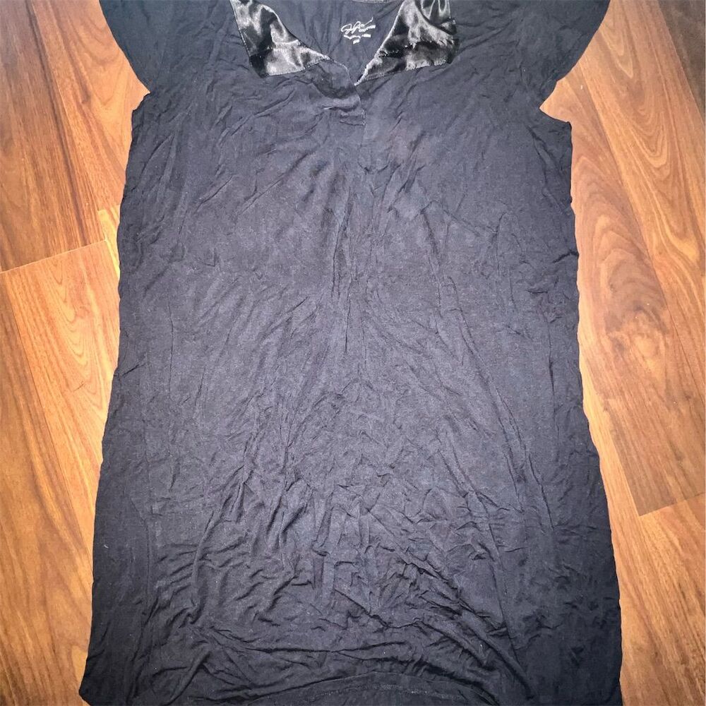 PST Los Angeles Women's Black Short Sleeve Chic Dress Size M